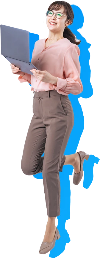 笑顔のビジネス女性